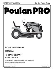 om, xt20h46yt, 2007-10, tractors/ride mower, 960420047 - Poulan