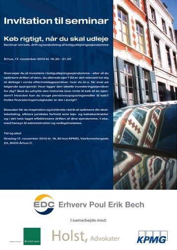 Invitation til seminar - EDC Poul Erik Bech