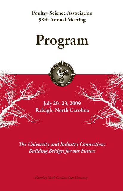 Program - Poultry Science Association