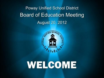 Presentation - Poway Unified School District