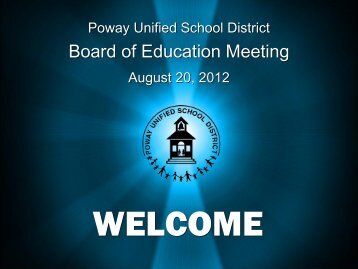 Presentation - Poway Unified School District