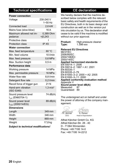 K 7.91 M - Karcher