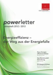 powerletter Jahresheft 2012/2013 Energieeffizienz - power-solution