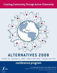 ALTERNATIVES 2008 - National Empowerment Center