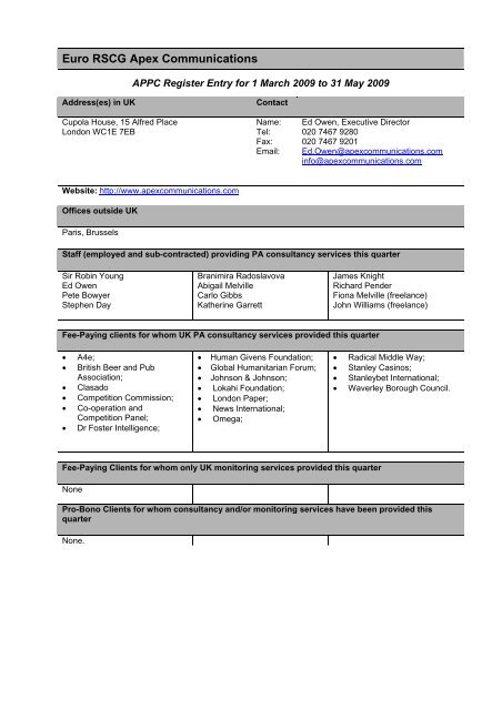 Agenda on APPC letterhead - Draft for despatch 25 - Powerbase