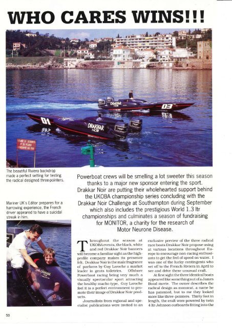 1989 Drakkar Noir - Powerboat Archive
