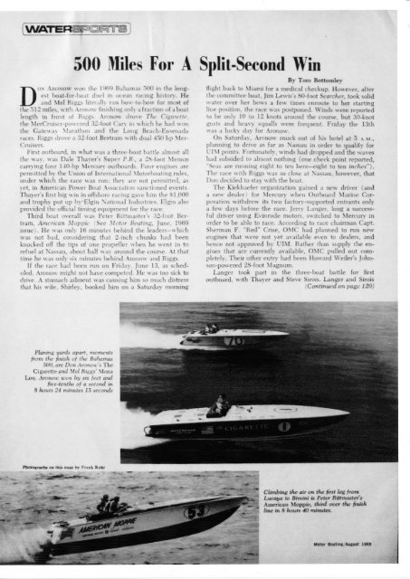 1969 bahamas 500 - Powerboat Archive