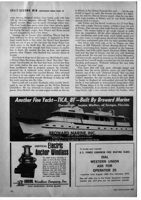 1969 bahamas 500 - Powerboat Archive