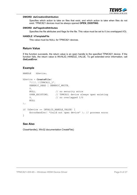 TPMC821-SW-65 - powerBridge Computer Vertriebs GmbH