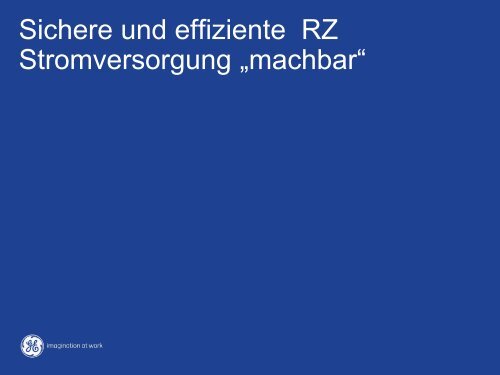 Gleichstrom im Rechenzentrum?! - PowerBuilding