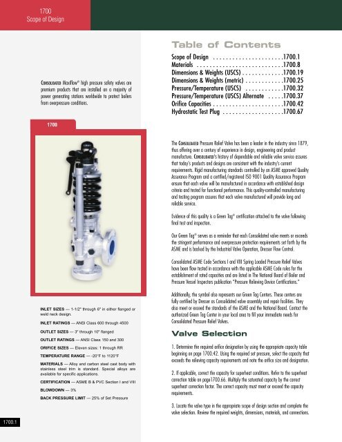 Consolidated - Catalog 1700 series