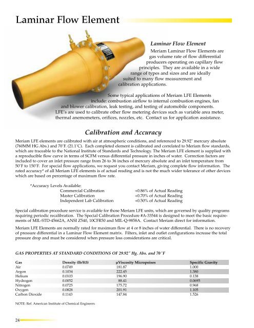 Laminar Flow Element