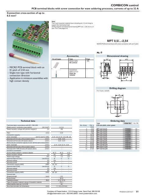 Phoenix Contact COMBICON control - PCB Terminal ... - Power/mation