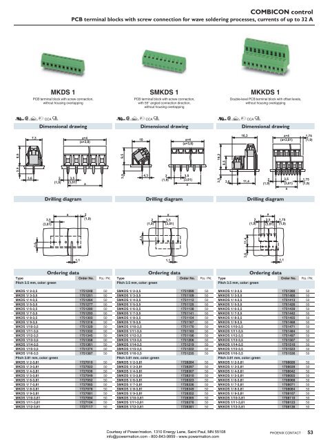 Phoenix Contact COMBICON control - PCB Terminal ... - Power/mation