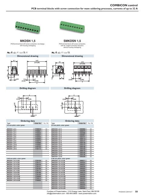 Phoenix Contact COMBICON control - PCB Terminal ... - Power/mation