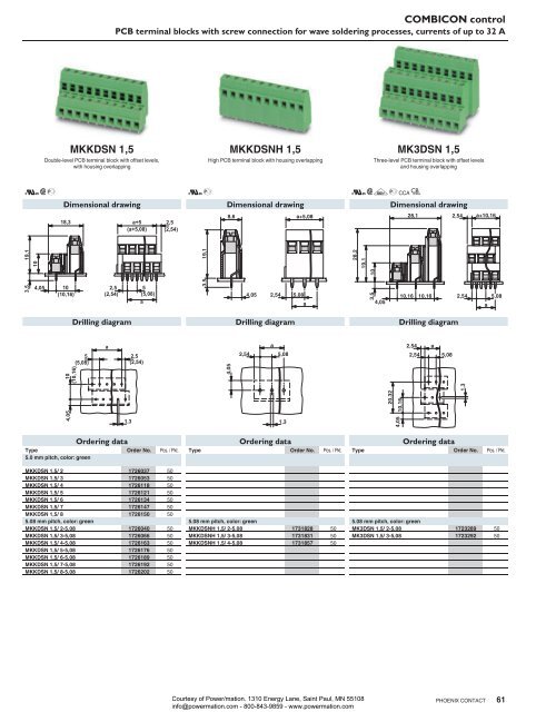 Phoenix Contact COMBICON control - PCB Terminal ... - Power/mation