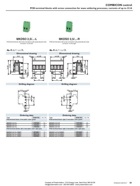 Phoenix Contact COMBICON control - PCB Terminal ... - Power/mation