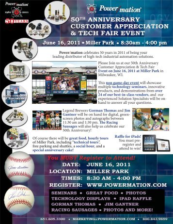 You MUST Register to Attend! - Power/mation