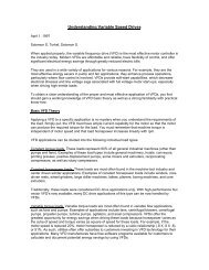 Understanding Variable Frequency Drives - Power/mation