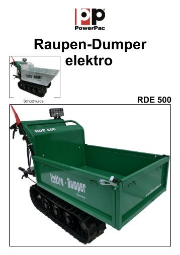 elektro Raupen-Dumper RDE 500 - PowerPac Baumaschinen GmbH