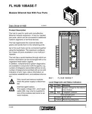 Data Sheet FL HUB 10BASE-T - Power/mation