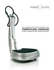 an introduction to the benefits of power plate