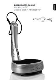 Manual de Usuario - Power Plate