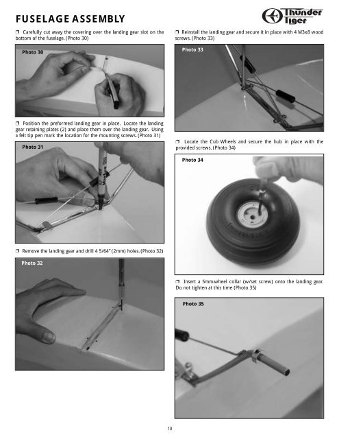 Piper J-3 Cub Assembly Manual