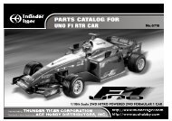 PARTS CATALOG FOR UNO F1 RTR CAR No.6716 - Powertoys