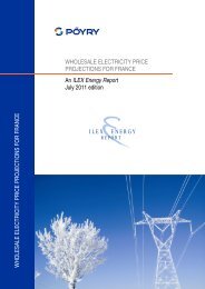 WHOLESALE ELECTRICITY PRICE PROJECTIONS ... - Poyry.co.uk