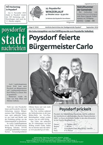 Ausgabe 9/2010 (1,42 MB) - POYSDORF