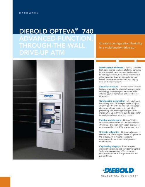 diebold opteva 740 advanced function