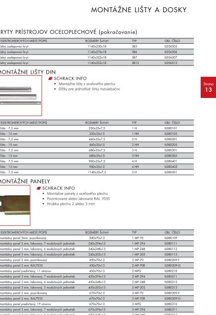 Skrine systemu M2000 (pdf, 1,22 MB) - Schrack Technik