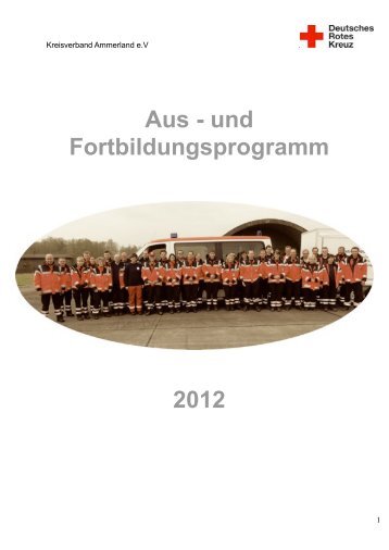 Aus - und Fortbildungsprogramm 2012 - DRK Ammerland