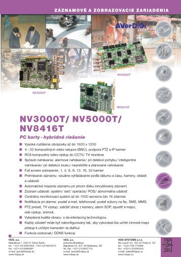NV3000T/ NV5000T/ NV8416T