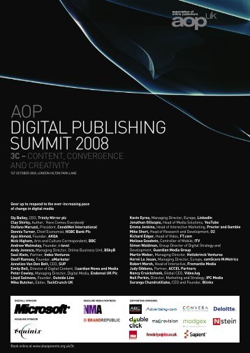 AOP's Digital Summit - Periodical Publishers Association