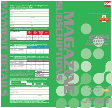 CONFERENCE PROGRAMME - Periodical Publishers Association