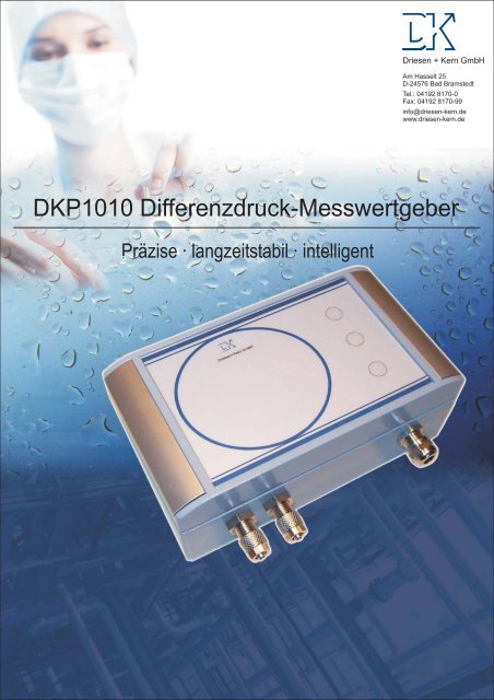 DKP1010 Differenzdruck-Messwertgeber - Driesen + Kern GmbH