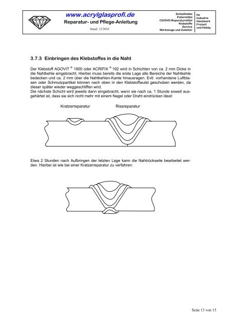 Polycarbonat polieren, schleifen, und reinigen - acrylglasprofi.de