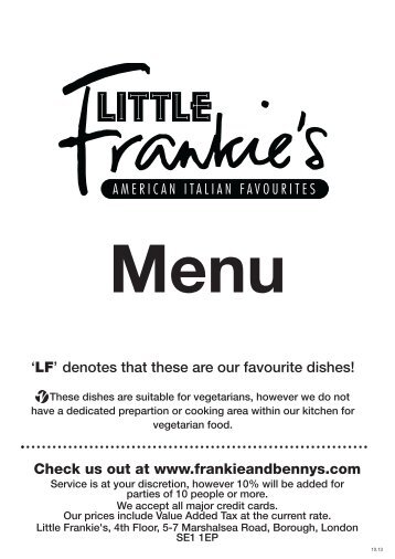 Download LF Main (Large font) - Frankie and Bennys