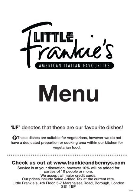 Download LF Main (Large font) - Frankie and Bennys