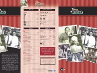 menu - Frankie and Bennys