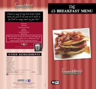 Â£5 BREAKFAST MENU - Frankie and Bennys