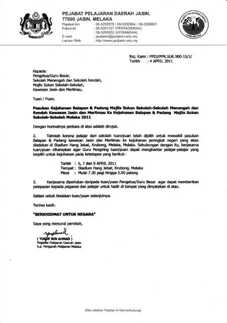 Pejabat Pelajaran Daerah Jasin 77ooo Jasin Melaka Ppd Jasin