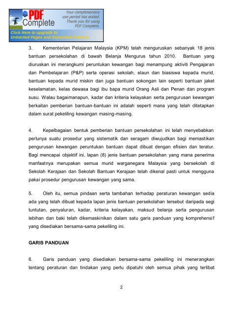 surat pekeliling kewangan bilangan 8 tahun 2010 garis ... - PPD Jasin