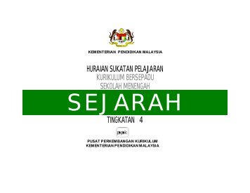 HSP Sejarah Tingkatan 4 - Kementerian Pelajaran Malaysia