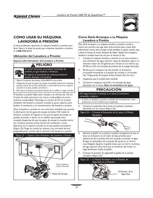 Owner's Manual / Manual del Propietario - Ppe-pressure-washer ...