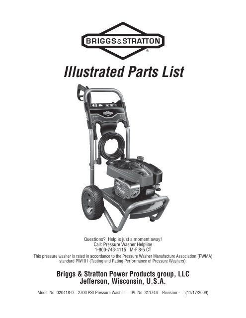 Parts Breakdown - Ppe-pressure-washer-parts.com