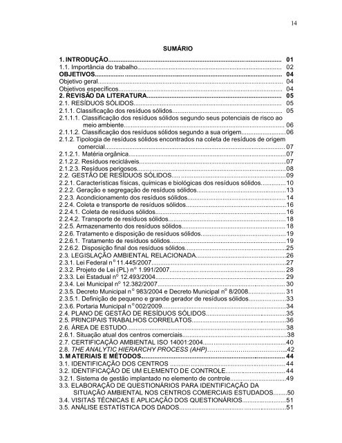 GestÃ£o de ResÃ­duos SÃ³lidos em Centros Comerciais do MunicÃ­pio ...