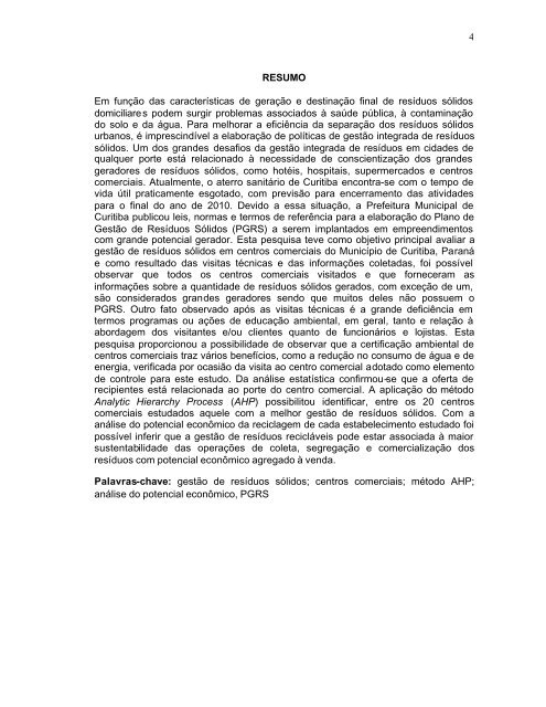 GestÃ£o de ResÃ­duos SÃ³lidos em Centros Comerciais do MunicÃ­pio ...